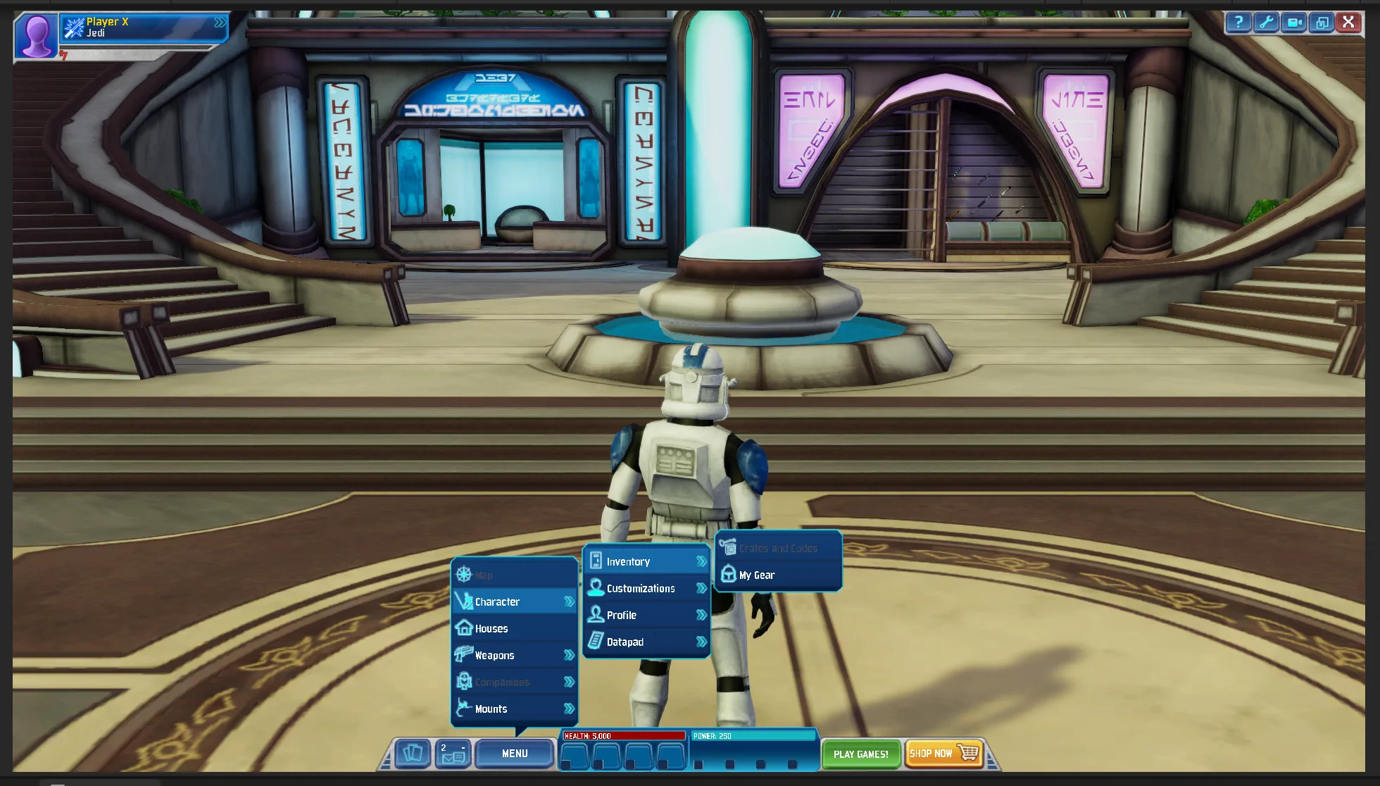 Screenshow of CWAEmu visualizing the current state of the hud menu